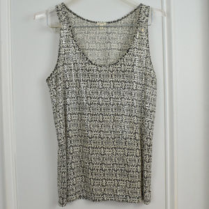 J Crew Sunlit Sequin Tank Top Women XS Career Versatile Layer Neutral Sleeveless